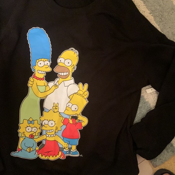 FINAL GIVEAWAY SALE! NWT The Simpsons Sweatshirt Sz XL + FREE F SHIRT - Picture 4 of 5